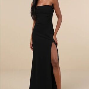 lulus maxi black dress